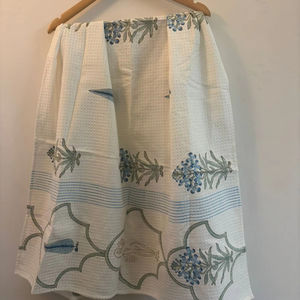 ชุดผ้าขนหนูอาบน้ำผ้าฝ้ายวาฟเฟิลสำหรับ100% คุณภาพสูงแห้งเร็วผ้าขนหนูเช็ดมือ3ผืนพิมพ์ลายก้อนผ้าขนหนูสำหรับเช็ดมือ2ผืนถูกบีบอัด - Product Image 1