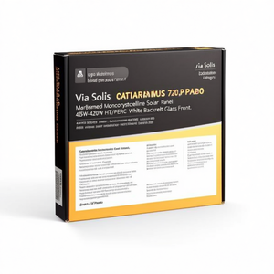 แผงโซลาร์เซลล์แบบโมโนคริสตัลไลน์ Via Solis OPTIMUS 72.P 290 วัตต์ 405W-420W HJT/PERC  แผ่นหลังสีขาว กระจกด้านหน้า - Product Image 2