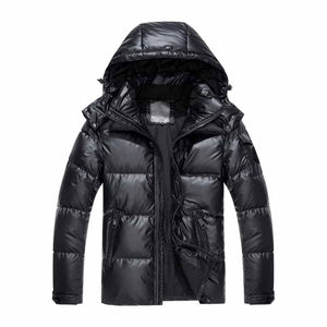 Veste matelassée pour homme hiver personnalisable pour la saison hivernale Vêtements d'extérieur pour homme en laine tricotée, imperméable et respirant en usine - Product Image 1