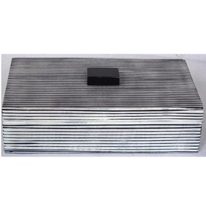 Caja de incrustaciones de hueso de línea blanca y negra de alta calidad, organizador de joyas de regalo novedoso con patrones negros disponibles en todos los tamaños y colores - Product Image 2