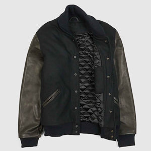 2026 Winter Collection Loose Fit Wool Jacket Custom Chenille Embroidery Men's Women's Fashion Bomber Jacket Wholesale New Look - Product Image 2