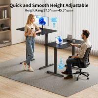 Bureau mécanique assis debout réglable en hauteur Bureau de levage pour ordinateur intelligent Table de bureau électrique à moteur unique