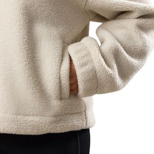 เสื้อแจ็คเก็ตขนเฟลซแบบซิปครึ่งตัวสำหรับผู้หญิง แบรนด์ Neutral Sherpa เนื้อผ้านุ่มแบบเท็ดดี้ คอสูง สวมใส่สบาย เหมาะสำหรับฤดูหนาว เสื้อคลุมลำลองแฟชั่น - Product Image 3