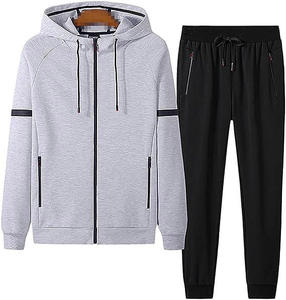 Top qualité 100% coton Logo personnalisé survêtements pour hommes Jogging Sportswear survêtement hommes course entraînement porter équipe survêtements - Product Image 3