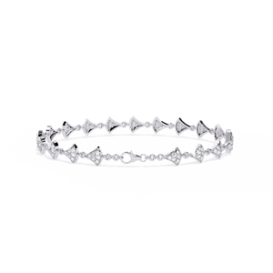 สร้อยข้อมือเพชรกลมสีทอง14K สำหรับผู้หญิงได้รับการรับรองจาก IGI VVS VS D E กุหลาบสีเหลืองสีขาวทอง - Product Image 5