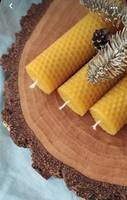 Kit al por mayor para hacer velas DIY: Láminas de cera de abeja en panal beige, no tóxicas, ecológicas, perfumadas, con variedad de tamaños, para Navidad
