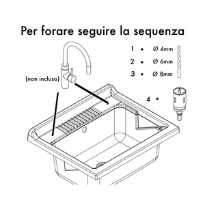 Mongardi 60L Unità Mobile per Lavanderia da Interno in Legno Resistente agli Acidi con Vasca in Resina Forabile Design Moderno per Facile Installazione del Rubinetto - Product Image 5