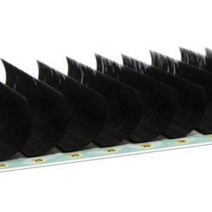 Bandejas de Pestañas de Seda Clásicas, Color Negro Mate, Cachemira, Fácil de Despegar, Volumen en Abanico, Venta al por Mayor con Logotipo Personalizado, Súper Densas - Product Image 2