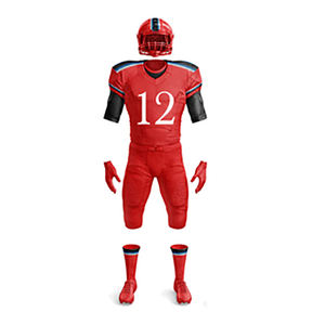 Uniforme de maillot de football américain style athlétique classique créé avec un matériau à séchage rapide offrant un confort pendant le jeu actif - Product Image 5