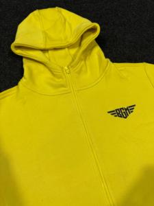 Sweat à capuche zippé en molleton de coton pour homme - Coupe ajustée fitness - Personnalisable - Chauffant - Séchage rapide - Coupe-vent - Respirant - Grandes tailles - Product Image 1