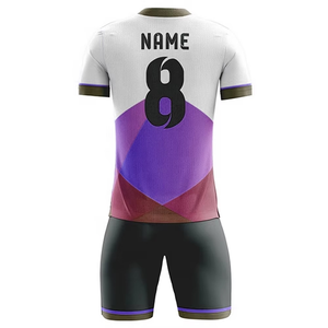 Uniforme de football 100% polyester sur mesure Logo Design col en V couleurs unies doux respirant maillot de football maillot de football - Product Image 6