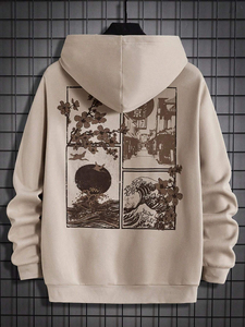 Sudadera con Capucha Corta Unisex de Algodón Grueso, Bordada Personalizada, Estilo Urbano, para Gimnasio y Uso Casual - Product Image 5