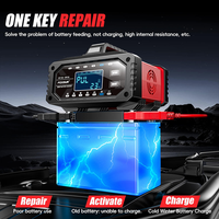 FOXSUR professionnel FAC-150 12V/15A & 24V/5A chargeur de voiture Battery12V 24V chargeur de batterie d'impulsion de Charge intelligente automatique