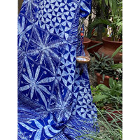 Batik Adire Alabela dessiné à la main avec tissu en mousseline pour la décoration intérieure