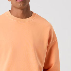 Sweat-shirt à capuche pour homme et femme, épaules tombantes, OEM, décontracté, uni, broderie personnalisée, sweat-shirt en molleton de coton - Product Image 6