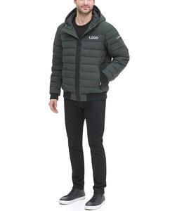 Veste matelassée d'hiver décontractée pour hommes, bombardier coupe-vent à manches longues avec vêtements d'extérieur remplis de poly, style formel Haus Industries - Product Image 2