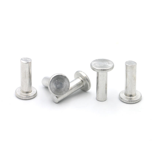 Remache Sólido de Cabeza Plana, Acero Inoxidable 304 316, Aleación de Aluminio, Estándar ISO Grado 6 Industrial - Product Image 1