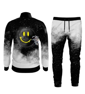 Ensemble de survêtement décontracté uni tendance pour sublimation OEM, streetwear personnalisé, marque privée, toucher doux, tenue lifestyle branchée - Product Image 6