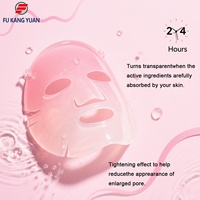 Masque Visage Coréen au Collagène et à l'ADN de Saumon PDRN, Masque Tissu Rose pour l'Hydratation, le Raffermissement et l'Effet Peau de Verre, Ingrédients PDRN