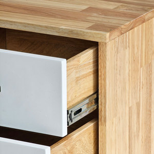 Modern Minimalist Movable Wood Filing <b>Cabinet</b> 80x40x65cm Panel Design Office/Workshop/Bedroom/Home Office Use - Product Image 6