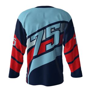 Wholesale Sublimation Embroidery Sports Team Uniform Manufacturer Custom Sublimated Ice Hockey Team Jersey - Product Image 2