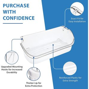 Nouveau bac de porte de réfrigérateur Frigidaire pour Kenmore Electrolux (plastique) - Product Image 4