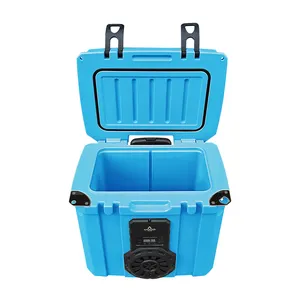 Hochleistung-Audio-Kühler rotationsgeformte Harteisbox mit eingebautem Lautsprechersystem ideal für Camping im Freien Picknick
