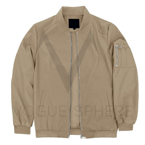 Chaqueta de bombardero corta retro personalizada para hombres, chaqueta de vuelo de nylon, bordado de logotipo personalizado para hombres chaqueta de invierno - Product Image 6