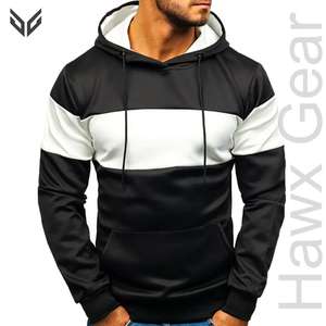 เสื้อมีฮู้ดแบบสวมหัวของผู้ชายผ้าฟลีซซับในผ้าพิมพ์ลายแฟชั่นสำหรับฤดูหนาว - Product Image 2