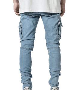Jeans de Moda para Hombre, Estilo Urbano, de Mezclilla de Lona de Alta Calidad, Corte Medio, Transpirables, con Diseño de Logotipo Personalizado, Más Vendidos en 2025 - Product Image 5
