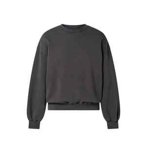 Sweat-shirt à col rond personnalisé 100% coton gris French Terry Sweat-shirt à col rond surdimensionné Sweat-shirt uni Streetwear Sweat-shirt à col rond de luxe - Product Image 6