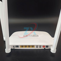 F890L GPON ONT ONU WiFi 6 Terminal de Fibra Óptica con 4 Antenas, 4GE, Puerto de Voz y CATV, Doble Banda, Equipo de Acceso a Banda Ancha FTTH