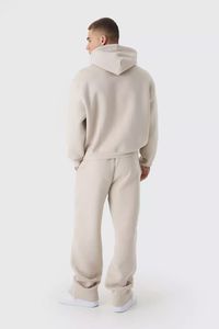 ชุดวอร์มแบบสวมหัวของผู้ชายโอเวอร์ไซส์ลายนูนชุดวอร์มแบบสวมหัวสไตล์ลำลองระบายอากาศได้ดี - Product Image 2