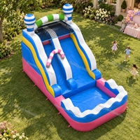 Vente chaude Parc de jeux commercial Parcours d'obstacles Château gonflable Thème licorne
