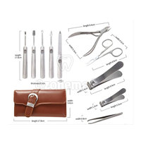 Kit de manucure de qualité professionnelle pour des ongles parfaits à chaque fois ensemble de manucure complet avec tampons à ongles, poussoirs à cuticules et tondeuses