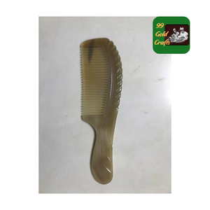 Handcrafted Natural Horn <b>Comb</b> for Men's Beard and Hair - Scalp Relaxation <b>Comb</b> for Hair Growth and Anti-Hair Fall Routine - Product Image 1