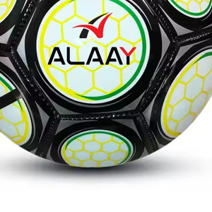 Alaay, balón de fútbol de PVC con logotipo impreso de alta calidad, Material de PU personalizado para entrenamiento, deportes, uso promocional al aire libre - Product Image 6