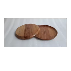 Assiettes en bois pour plats et assiettes de restaurant par crescent crafts - Product Image 3