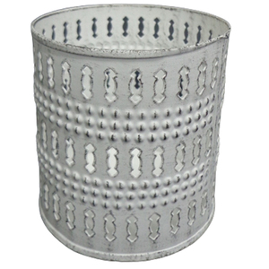 Bougeoir en métal de lavage blanc de votive de fer de conception moderne pour la décoration de Noël faite à la main adaptée aux besoins du client en vrac - Product Image 6