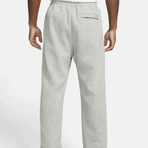 Pantalon de jogging pour homme en 100% coton, personnalisé avec broderie, taille mi-haute, coupe droite ample, style délavé, décontracté, devant plat, OEM - Product Image 2