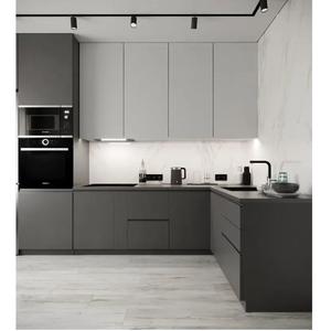 OEM moderno estilo americano Modular multicolor MDF gabinetes de cocina puertas de cocina Panel tablero acrílico superficie laminada cubierta - Product Image 4