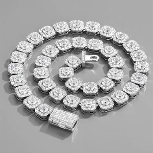 Cadena Cubana con Diamantes Corte Esmeralda, Estilo Hip Hop, Personalizada, Oro Sólido de 14K, Certificación IGI, Diamantes VVS, Cadena con Incrustaciones de Diamantes, Joyería Fina de Lujo - Product Image 2