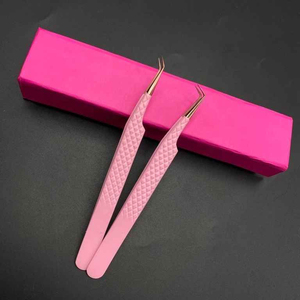 Diamond Grip Stainless Steel Anti-Magnetic Lash Tweezers <b>Smooth</b> Handle Precision High Accuracy <b>Tool</b> for Lash Extensions - Product Image 1