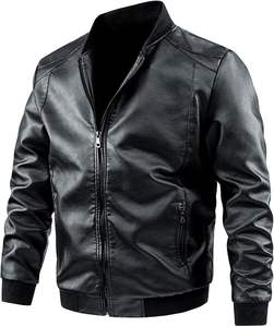 Good Quality Custom Real Sheepskin Leather <b>Coat</b> Warm <b>Men's</b> Winter Jackets Cheap Price Leather Biker Jacket <b>Mens</b> - Product Image 6