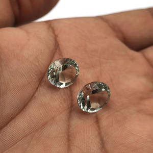 Amatista verde Natural 12x10mm corte cóncavo ovalado 4,5 Cts prasiolita facetada Color brillante joyería de piedras preciosas sueltas calidad limpia - Product Image 6