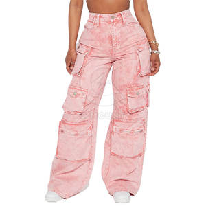 Nuevo estilo de uso al aire libre Mujeres Pantalones holgados Mejor calidad Color sólido Personalizado Pantalones holgados para mujeres - Product Image 1