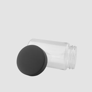 Tapa negra transparente Tarros de plástico PET Redondo 8 oz Embalaje personalizado Fabricante de Vietnam Contenedor M0341 - Product Image 3