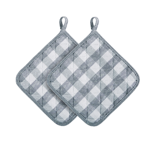 Gants de micro-ondes résistants à la chaleur, 100% coton biologique épais cuisine cuisson BBQ cuisson colorée sécurité GOTS porte-pots - Product Image 5
