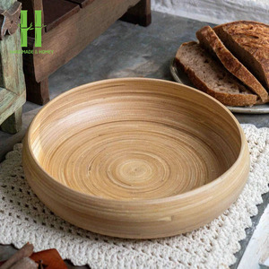 BEST SELLER Bol en bois de bambou jetable écologique, panier à fruits, rangement en provenance du Vietnam pour les aliments, les nouilles, les soupes, les salades, la vaisselle - Product Image 4