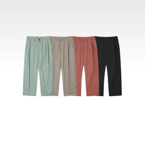 Pantalones cortavientos de nailon arrugado, pantalones de chándal con bolsillos laterales, forro interior de malla transpirable antiarrugas, pantalones holgados de talla grande - Product Image 4